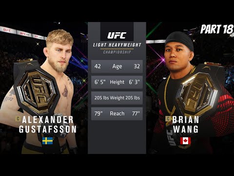 UFC 4 Career Mode - Part 18 - Superfight! Can I Become Double Champ? Alexander Gustafsson!