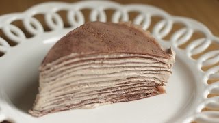 누텔라 크레이프 케이크 만들기(Nutella crepe cake,Mille Crepe Cake)