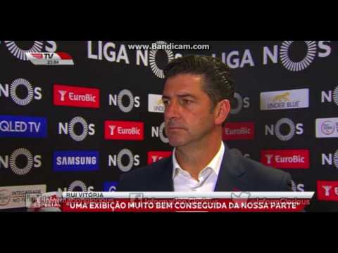 Rui Vitória e a vitória sobre o SC Braga, por 3-1