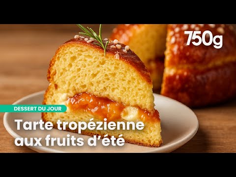 Revisited Tropéen Tart with Summer Fruits