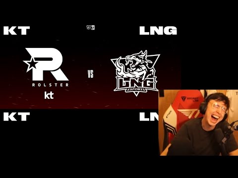 KT vs LNG | Caedrel co stream FULL VOD | Worlds 2023 Swiss Stage day 6