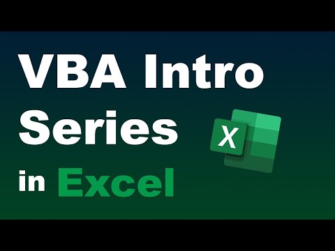 #1 - Intro to Excel VBA Programming - Learn the Basics of VBA in this Video Tutorial Intro Series