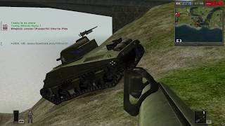 Battlefield 1942 Allied Tank Escapes from German Ambush