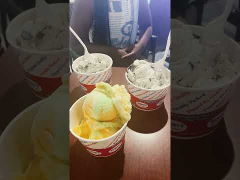 Desert day two of our vacation, Hershey ice cream shop, Orlando Florida