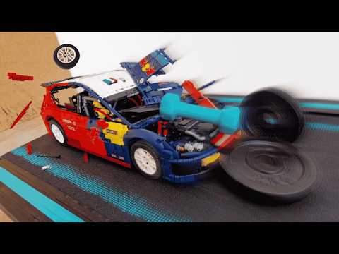 Can a 4606-piece Lego Technic rally car survive a Treadmill Test?