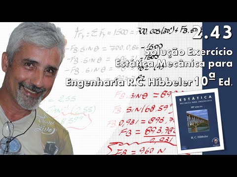 2.43 - Estática mecânica para engenharia Hibbeler 10ª Ed.