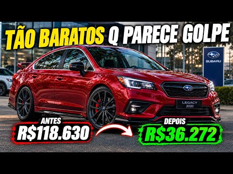 TÃO BARATOS Q PARECE GOLPE! CARROS que QUALQUER CLT COMUM CONSEGUE TER, mas que NINGUÉM LEMBRA