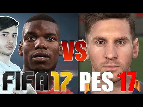 FIFA 17 VS PES 2017 - OFFICIAL GAMEPLAY & GRAPHICS COMPARISON HD