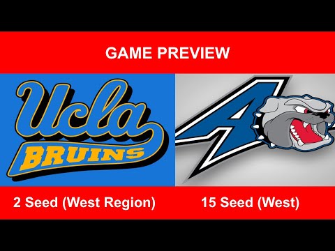 #2 UCLA Vs. #15 UNC Asheville NCAA Tournament Game Preview!
