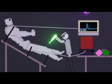 Humans Experiment On The Buff Human In People Playground