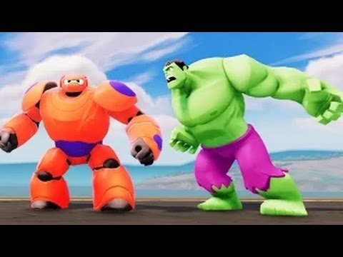AVENGERS Hulk and Iron Man Superheroes meets Big Hero 6 BAYMAX