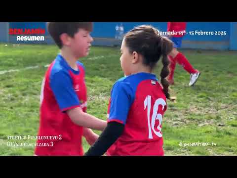 BENJAMÍN Jornada 14ª | Atlético Pueblonuevo 2 - 3 CD Valdelacalzada (15/02/25)