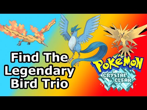 How To Find The Legendary Birds in Pokemon Crystal Clear