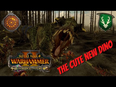 'Geltblöm’s Terror' FULL VANGUARD DINOS. Lizardmen Vs Wood Elves. Total War Warhammer 2, Multiplayer