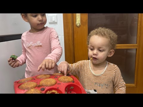 ¡Acompañe a preparar cupcakes con mis peques!