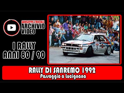 Rally di Sanremo 1992 - Passaggio a Lucignana