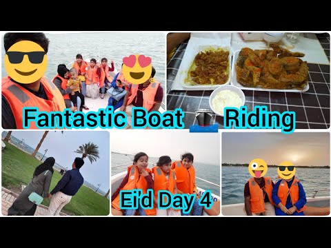 Lots Of Fun In The Middle Of The Ocean 🥰 // Fantastic Boat 🚢 Riding With Family // Ei'd Vlog Day 4