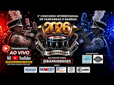 3º CONCURSO INTERESTADUAL DE FANFARRAS E BANDAS | SENGÉS/PR | CATEGORIAS INFANTIL E INFANTO-JUVENIL