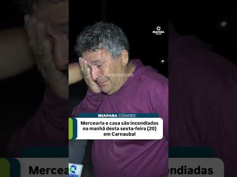 Homem que teve casa, bar e carro incendi@dos pede ajuda em Carnaubal Ceará. Imagens direto do local: