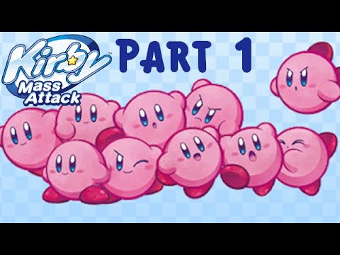 Kirby Mass Attack - Lets Play - Part 1: So Many Kirbos