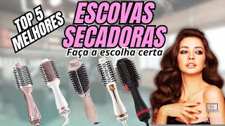 TOP 5 Escovas Secadoras 2024  ♀️ Cabelos Perfeitos em Minutos!