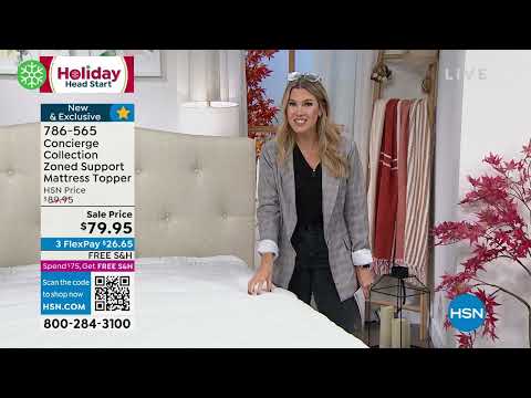 Concierge Collection Zoned Support Mattress Topper