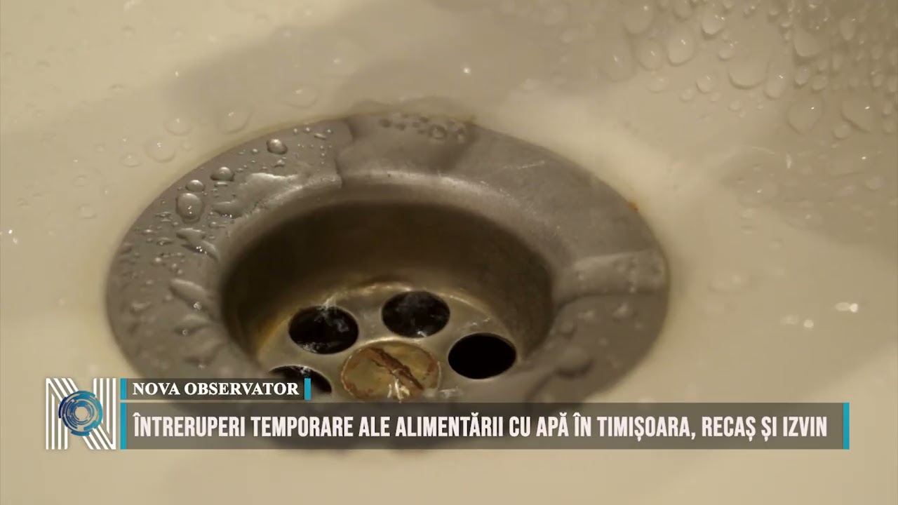 Întreruperi temporare ale alimentării cu apă în Timișoara, Recaș și Izvin