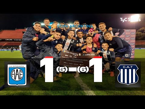Estudiantes (RC) 1 (5)-(6) 1 Talleres (C) I Copa Argentina