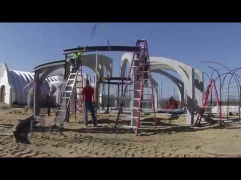 24.0 Forming and setting up the concrete ribs