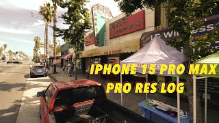 ProRes Log with iPhone 15 Pro Max