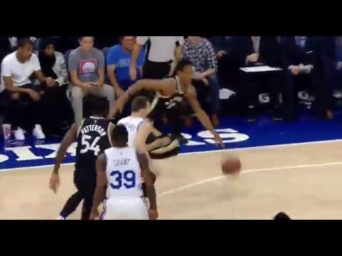 DeMar DeRozan SICK filthy dunk of Jahlil Okafor -  Raptors vs 76ers -  2016 NBA REGULAR SEASON