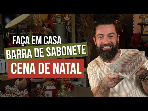 MAKE A CHRISTMAS SCENE SOAP BAR AT HOME