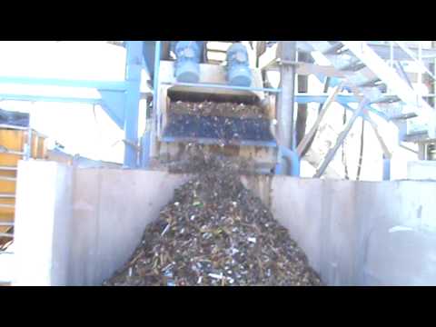 Trash removal from C&D waste on CDE recycling plant