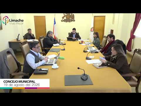 Sesión de concejo municipal 19 de agosto del 2026