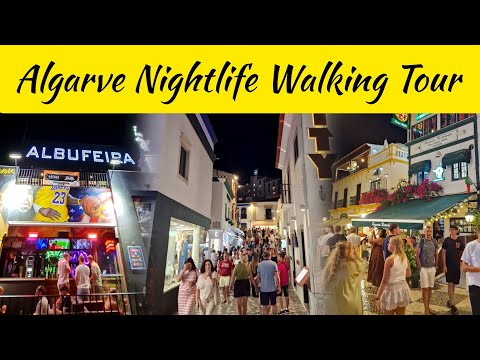 Night Walking Tour in Algarve | Albufeira Old Town, Vilamoura Marina & Quarteira Summer Market 2025