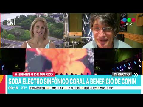 El 6 de marzo, Soda Electro Sinfónico en el Aeropuerto Sauce Viejo a beneficio de Conin