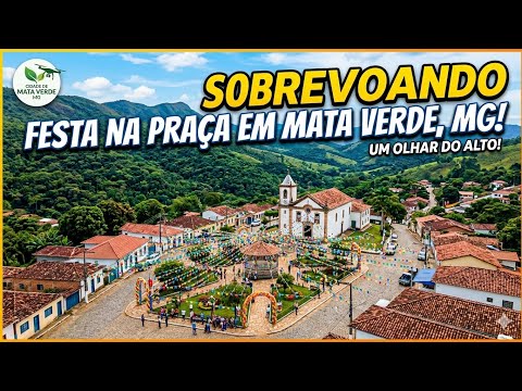 dij neo, sobrevoa praça enfeitada pro natal em mata verde MG 