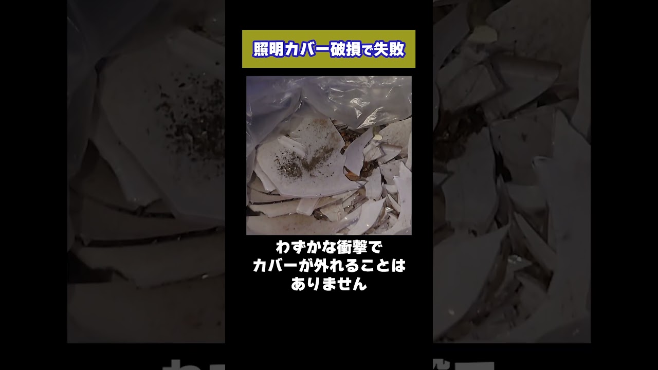 マンション清掃で失敗　照明カバー破損編#shorts