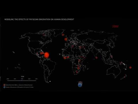 CS7DS4 2020 | Data Visualization | Assignment 3 | Physician Emigration Data in Motion | Processing