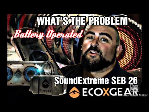 2021 ECOXGEAR SOUNDEXTREME SEB 26- WATERPROOF SOUNDBAR - EXTERNAL BATTERY FAIL?