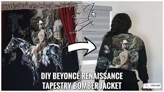 SEW IT B ⇢ DIY BEYONCE RENAISSANCE TAPESTRY BLANKET BOMBER JACKET | Barbara Atewe