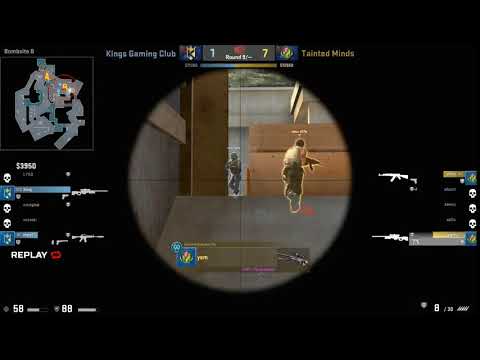Tainted Minds CSGO Highlight: Yam AWP 3k on site.