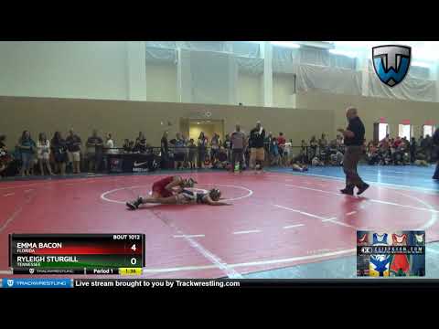 Girls FS 12U 65-70 Emma Bacon Florida Vs Ryleigh Sturgill Tennessee