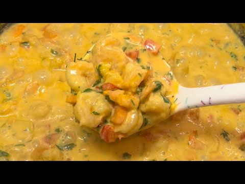 Crevettes a la crème fraîche recette rapide et facile
