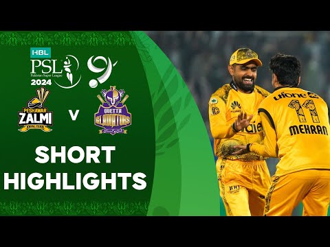 Short Highlights | Peshawar Zalmi vs Quetta Gladiators | Match 25 | HBL PSL 9 | M1Z2U