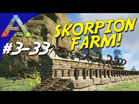 ARK Survival Evolved Dansk Sæson 3 - Ep 33 - SKORPION FARM! (The Center Map)