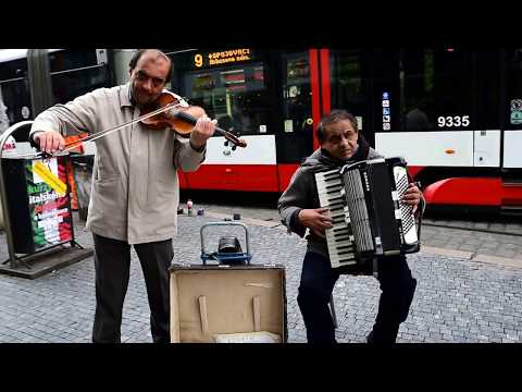 Gipsy street music in Prague