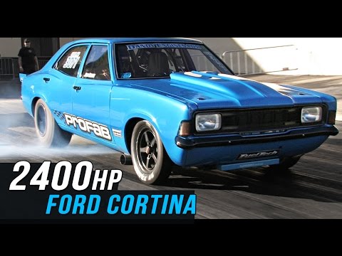 2400hp Ford Cortina: How to run 6s on 275 Drag Radials