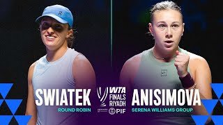 Download lagu Iga Swiatek vs. Amanda Anisimova | 2025 WTA Finals Riyadh | WTA Match Highlights mp3