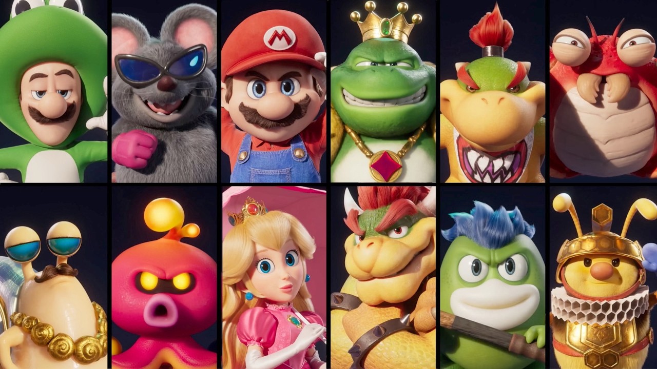All forty four Characters of The Super Mario Galaxy Movie vs Nintendo Games